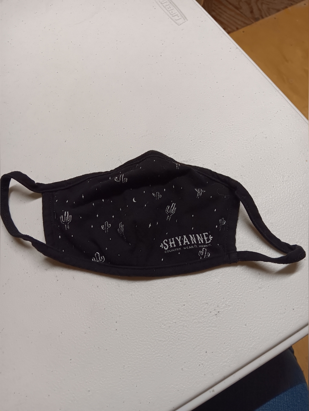 Shyanne Black Cactus Print Cloth Face Mask